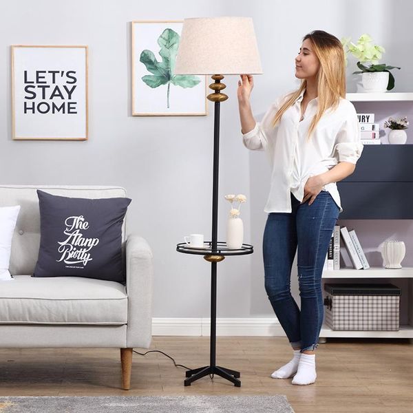 

modern led wood stand light rattan floor lamp standing tall lamps