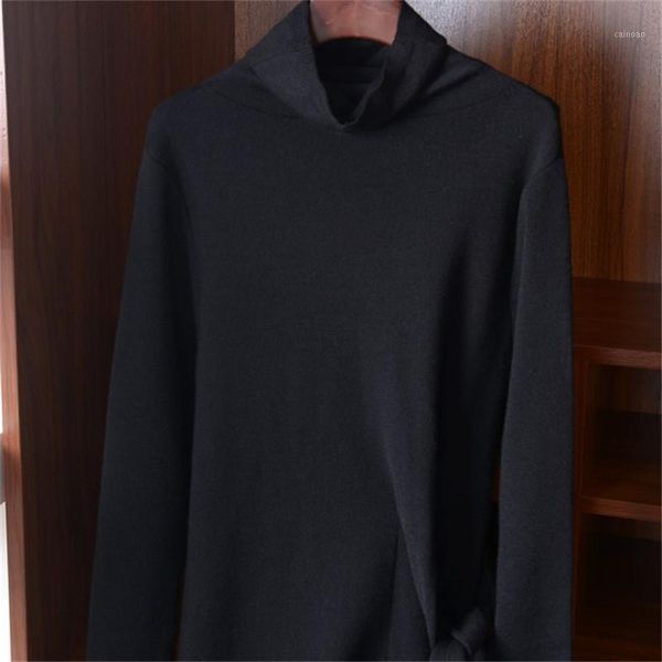 

wool polyester blend solid knit women england style lace up turtleneck slim open hem pullover sweater -l retail wholesale women's swea, White;black