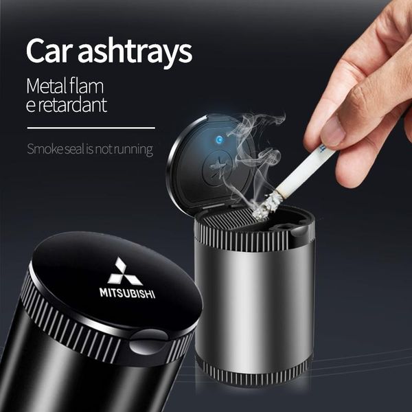 

car organizer auto ashtray interior for mitsubishi lancer 9 10 asx l200 colt pajero outlander eclipse flame retardant cigarette holder box