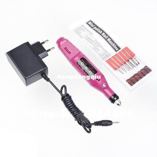 

wholesale-1set pen shape electric pedicure nail drill machine art salon manicure file polish tool+6 bit acrylic wholesale4071