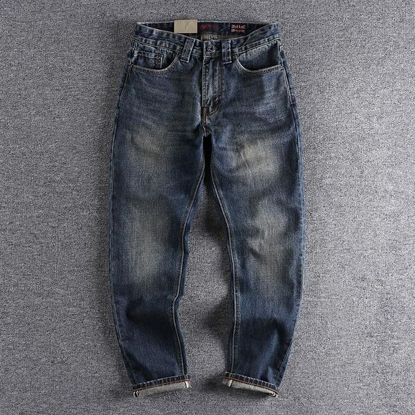 

men's jeans 2021 autumn straight loose legged pants fashion designer cool boy wear 466, Blue