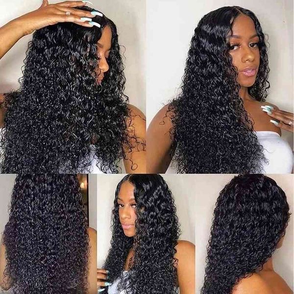 

hunan hair bjd 2021 small curly women's wig set, Black