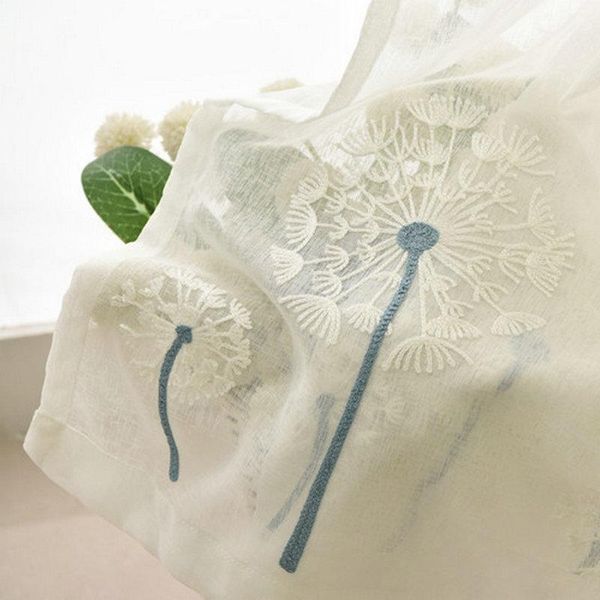 

curtain & drapes dandelion european embroidered floral curtains for kids drape panel sheer tulle living room bedroom kitchen cortinas window