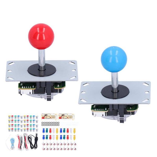 

game controllers & joysticks pubg mobile controle arcade diy parts kits joystick accessories led buttons for pc games 5v