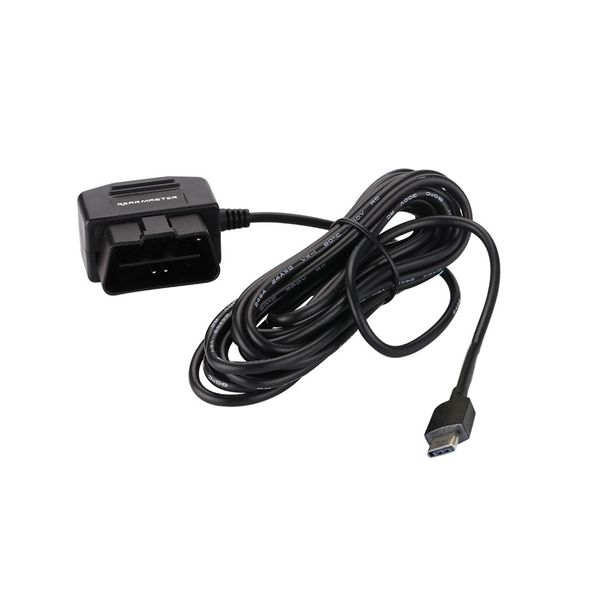 

rearmasterÂ® universal car charger obd power cable for dash camera car dvr,24 hours surveillance with switch button,type-c usb-c port