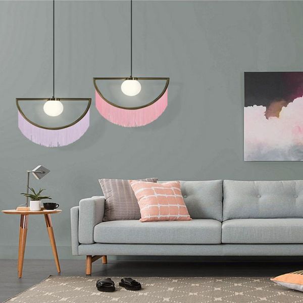 

pendant lamps modern tassels light with home decoration for dinning room house decora hanging fringe decorative