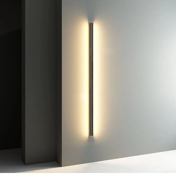 

wall lamp modern minimalist corner led indoor simple line light sconces stair bedroom bedside home decor lighting fixtures