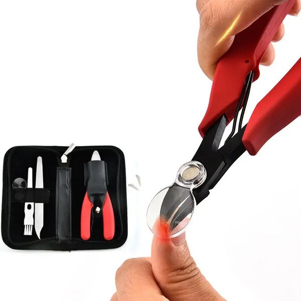 

stainless steel nail tongs pliers pedicure tool anti-splash clipper - black