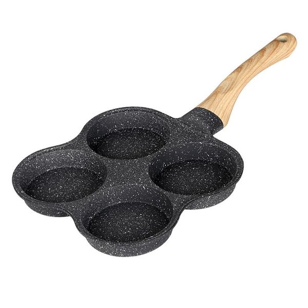 

pans kitchen four-hole non-stick omelet pancakes ham eggs frying pan cooking tool