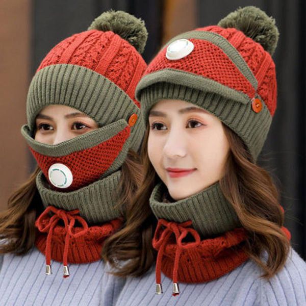 

outdoor hat cycling protection winter face mask with camouflage cap keep warm bomber hats camping hiking caps & masks, Black