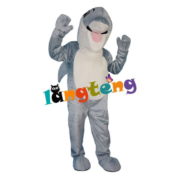 

mascot costumes897 blue dolphin mascot costume cartoon kid size adult, Red;yellow