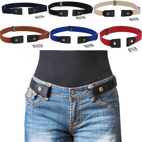 

belts 2021 buckle-belt for jean pants dresses no buckle stretch elastic waist women suitable jeans, Black;brown