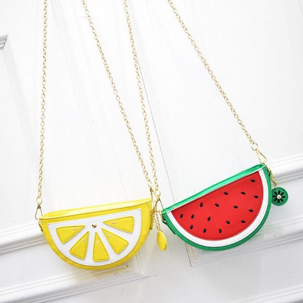 

women's bag watermelon-shaped small bag orange one-shoulder messenger