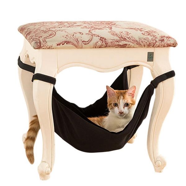 

cat beds & furniture hanging bed mat warm soft kitten large pet hammock for small dog puppy with 4 anti skid rind and clip
