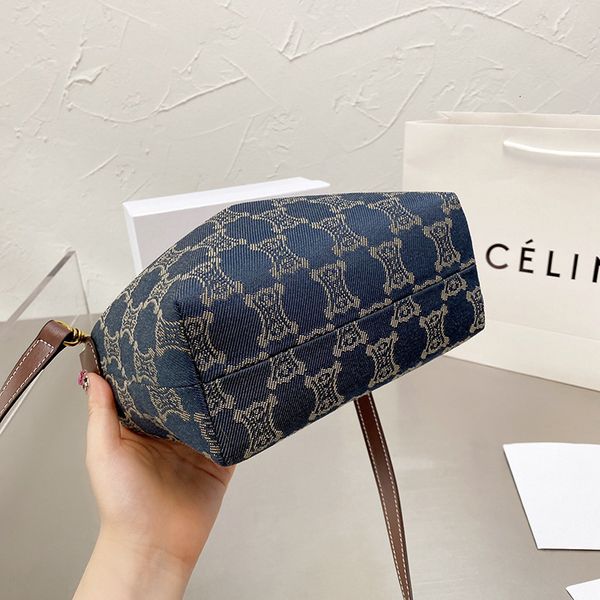 

old cl vintage flower big bone arc de triomphe denim lunch hand dog walking bag