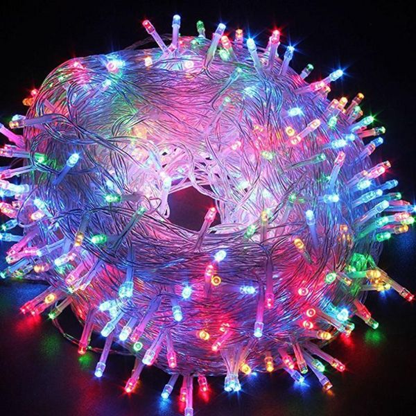 

strings 10pcs 10m 100 leds string lights christmas outdoor led fairy garland wedding party year holiday xmas tree light