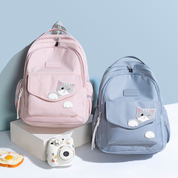 

school bags nikki backpack student backpack casual fashion students teenagers cat