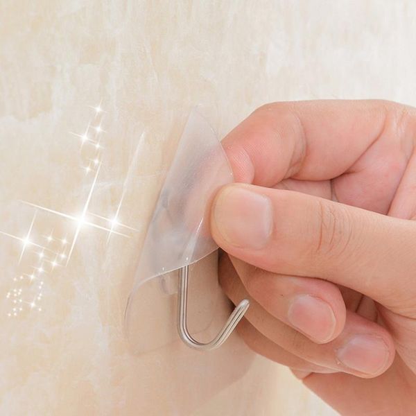 

10/30pcs 6x6cm transparent strong self adhesive door wall hangers hooks suction heavy load rack cup sucker for kitchen bathroom & rails