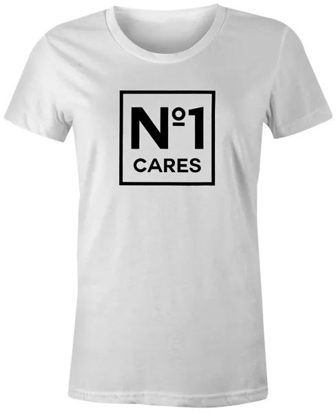 

funny quote slogan novelty joke fashion popular t-shirt tee - no 1 cares, White;black
