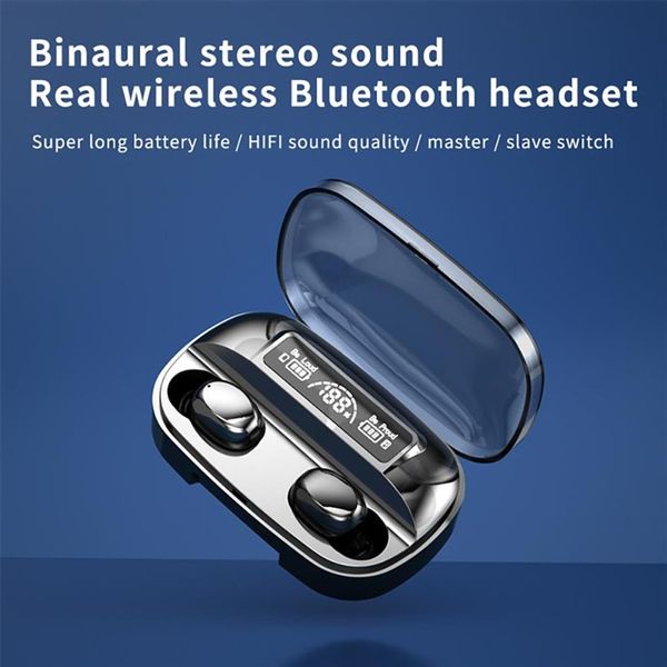 T16 Kulaklıklar Gerçek Kablosuz TWS Kulaklık Bluetooth 5.1 Kulak Tomurcukları için Kulaklıklar Telefon Mobil Blutooth Eller New527M316O