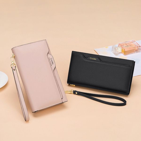 

new long genuine leather large capacity hand bag trendy women's wallet