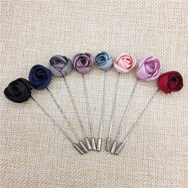 

pins, brooches vintage lapel pin wholesale brooch 5pcs/lot flower corsage for women pins jewelry men and suit, Gray