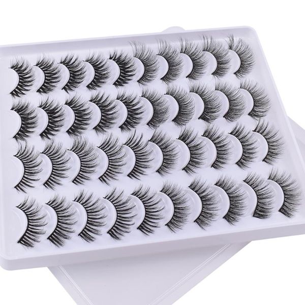 

10/20pairs 3d mink lashes natural false eyelashes dramatic volume fake eyelash extension faux cils wholesale makeup tools