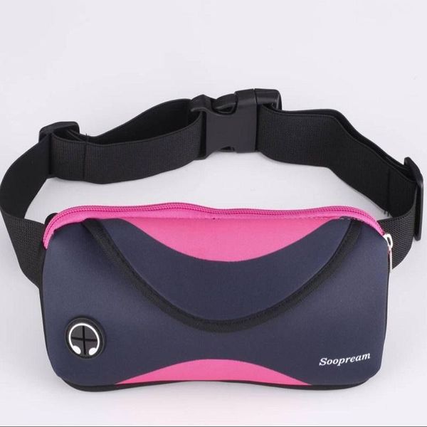 

waist packs black neoprene waterproof fanny pack pillow belt bag for women wallet money men bags