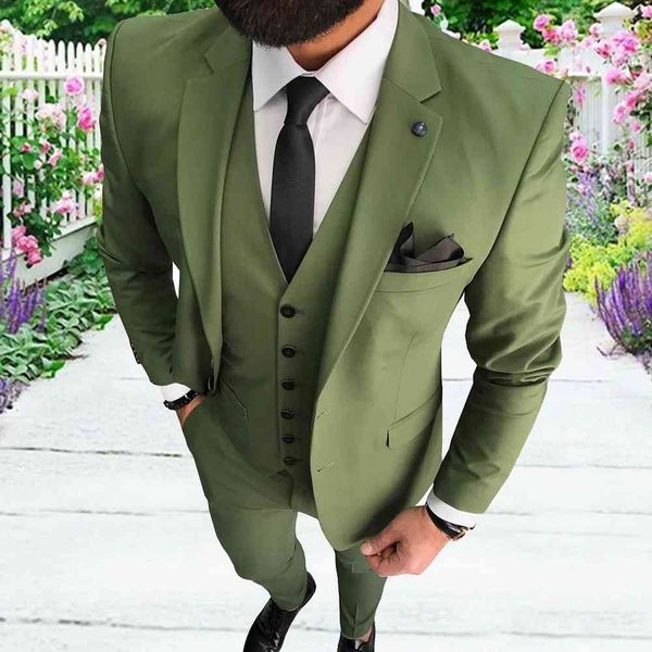 

men's suits & blazers male business regulate adjustment 3 piece graduation solid blazer + vest pants for bride and groom's wedding, White;black