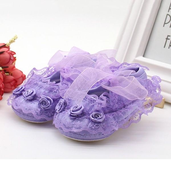 

first walkers toddler solid baby shoes born girls lace cloth soft sole princess prewalker