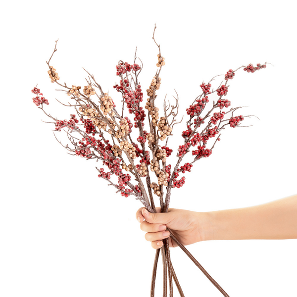 

decorative flowers & wreaths holly berry dry flower branch plants for home floral arrangement material wedding party decoration fake