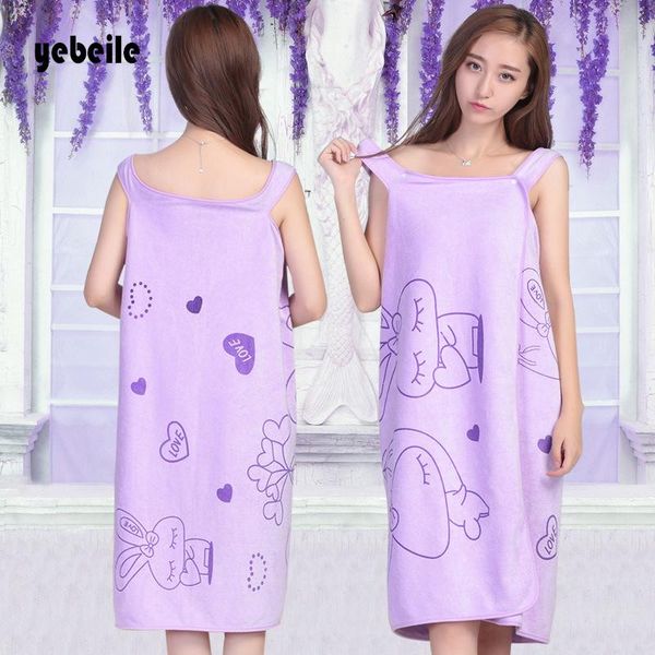 

towel yebeile microfiber soft bath fashion women wearable quick dry magic bathing beach spa bathrobes skirt 80*135cm
