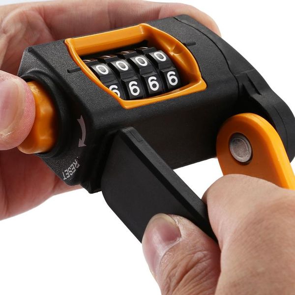 

bike locks hlby-folding lock mountain bicycle code with password high security alloy knuckle