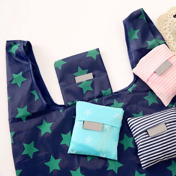 

storage bags cute lady grocery foldable bag square shopping reusable eco-friendly tote handbag ozek