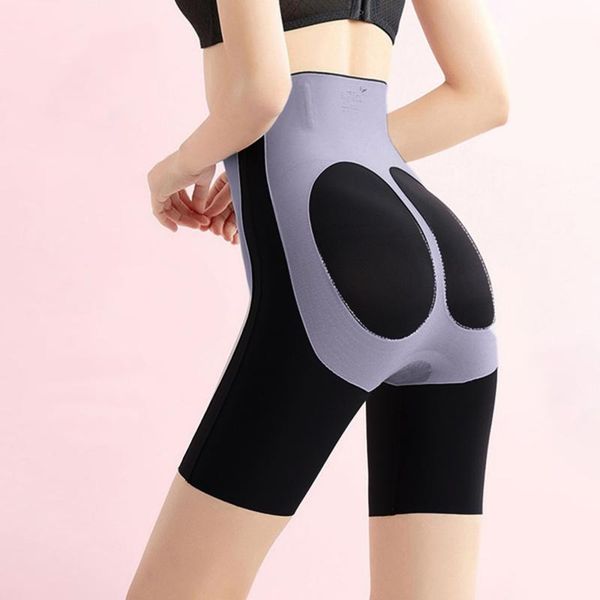 

women's panties seamless briefs bottoming underwear breathable waist peach hip leggings body shaping sports, Black;pink