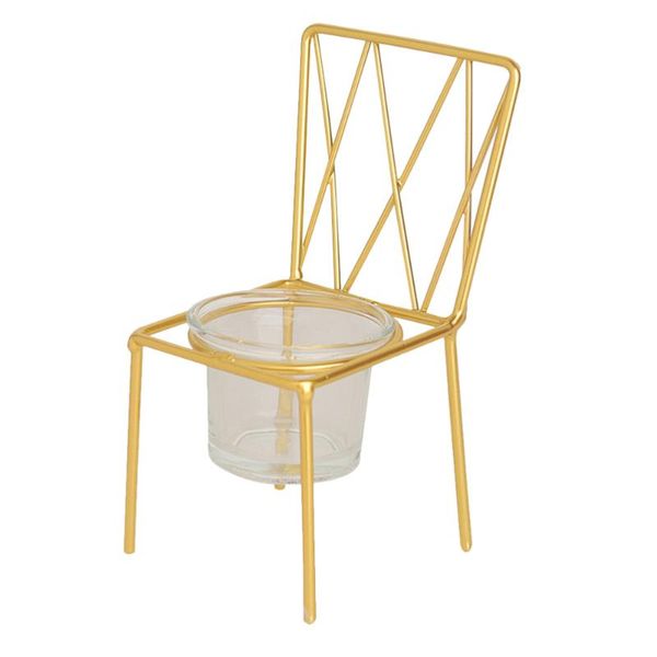 

candle holders 1pc holder iron chair candlestick creative home decoration