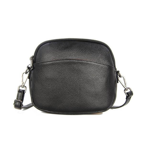 

genuine leather cross body bag women casual shell cow handbag women's shoulder messenger bags black clutch purse waist