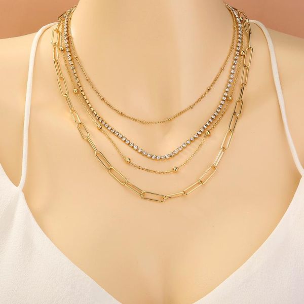 

chains patterm necklace, Silver