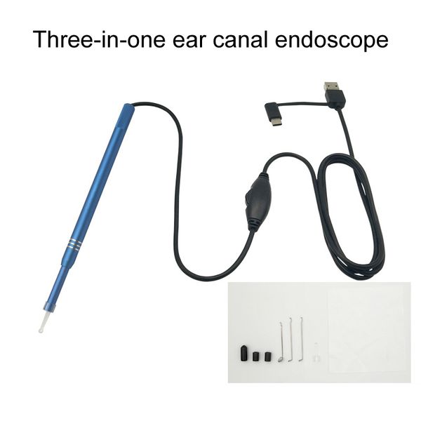 

ears cleaning earpick spoon ear massage with 6 led light bathroom accessories sets for android pc household merchandises 3 in 1