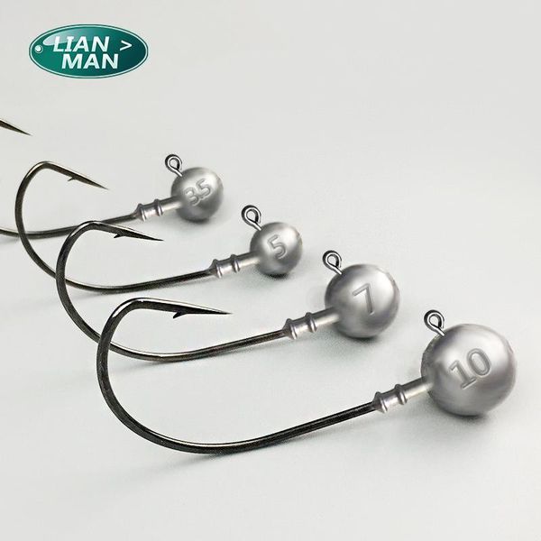 

fishing hooks lianman lead hook handle 3.5g/5g/7g/10g and carbon steel