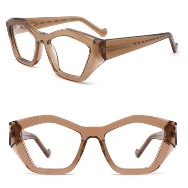 

fashion sunglasses frames women men full rim acetate eyeglass frame vintage retro clear lens rx able, Black