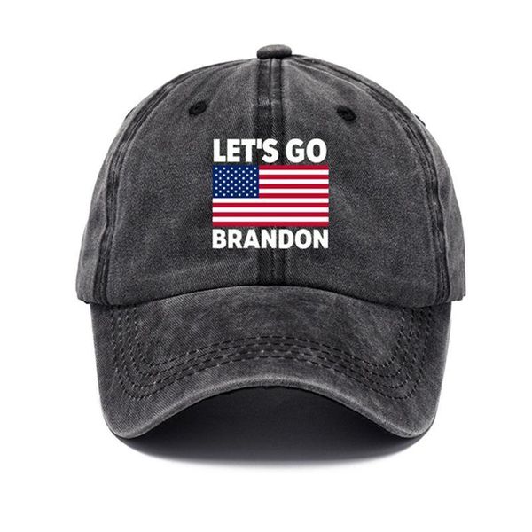 

berets let's go brandon baseball cap washed printing adjustable sports dad hat sun for men women running training outdoor, Blue;gray