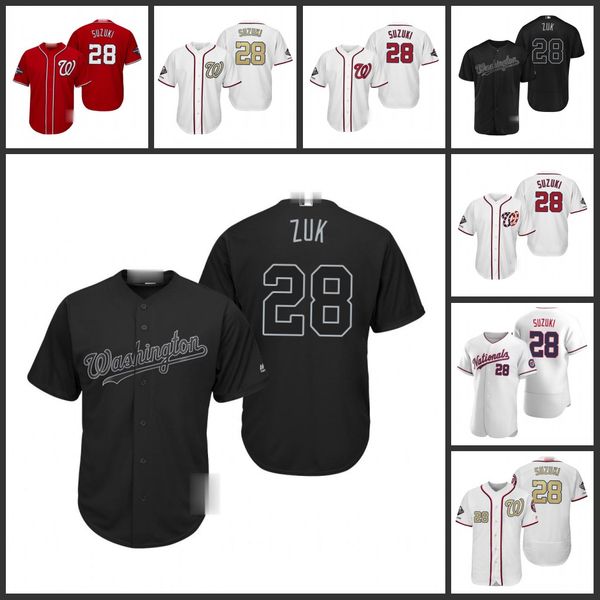 

washington nationals men 28 kurt suzuki women youthjersey, Black