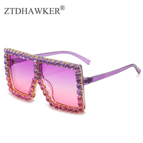 

personalized sunglasses women big frame diamond-studded glasses eyeglasses cool spectacles, White;black