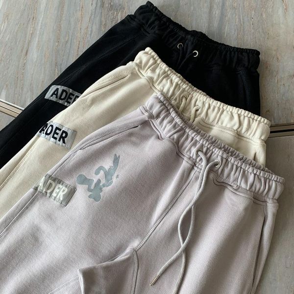 

women's pants & capris spot 2021 autumn pull file printing casual trousers men and women with the same paragraph, Black;white