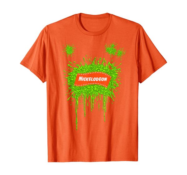 

nickelodeon slime splat logo t-shirt, White;black