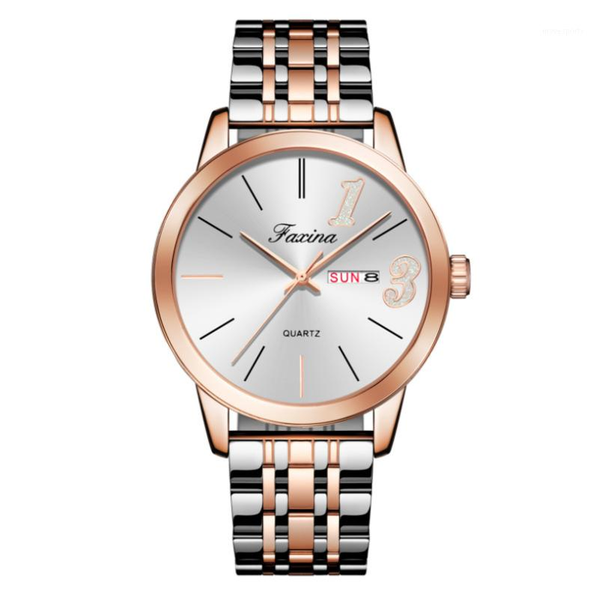 

faxina luxury fashion woman bracelet watch women casual waterproof quartz ladies dress watches gift lover clock relogio feminino wristwatche, Slivery;brown