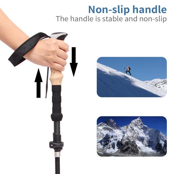 

trekking poles walking sticks club adjustable scandinavian anti hiking stick
