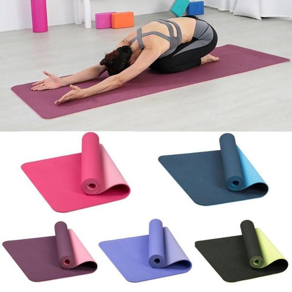 

yoga mats anti-slip tpe gym home outdoor fitness exercise workout pilates mat carpet
