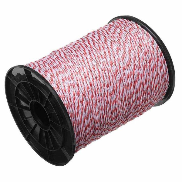

fencing, trellis & gates 500m portable electric fencing poly wire rope power line livestock breeding fence farm garden animal enclosure tool